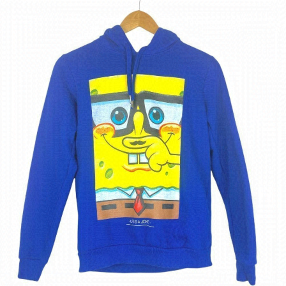 ELEVEN PARIS X SpongeBob Unisex Youth Blue Life is a Joke Hoodie Size 14
